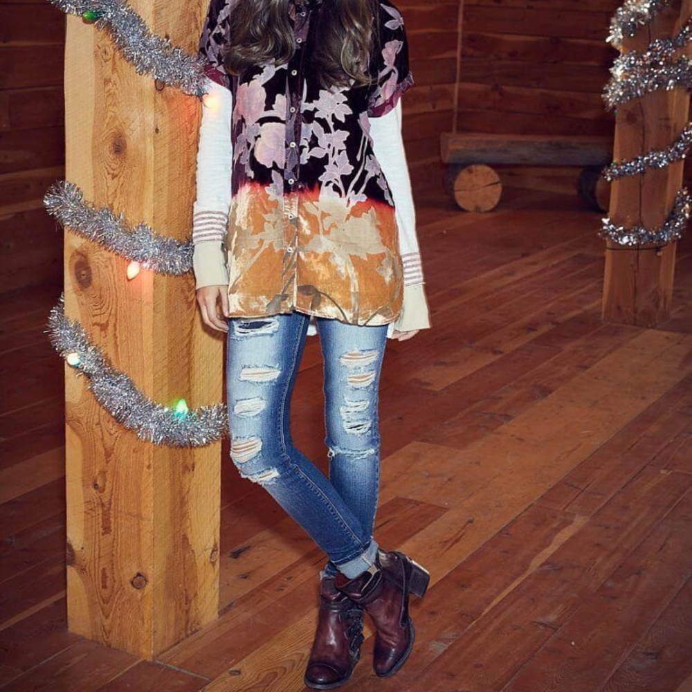 Freebird by Steven Circe Rust Leather Ankle Boots - Picture 5 of 8